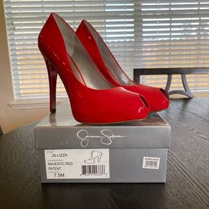 Red Jessica Simpson Pumps